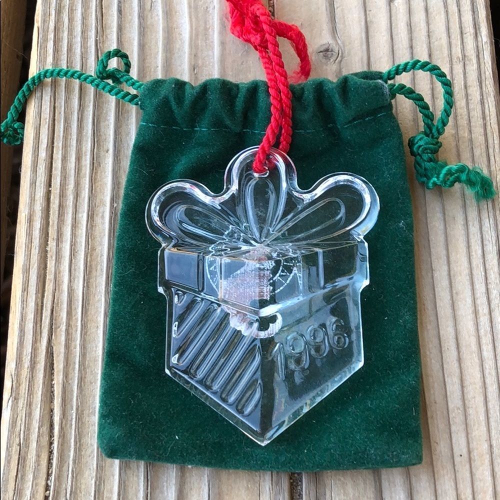 WATERFORD Crystal 1996 Vintage Ornament With Bag! Like new!